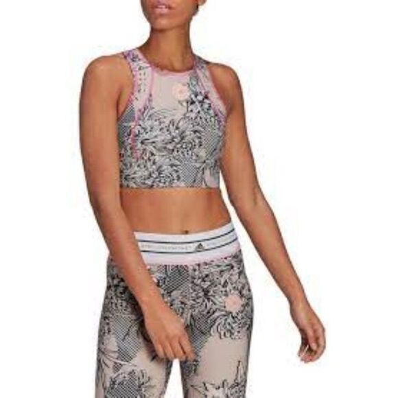 ADIDAS BY STELLA MCCARTNEY TRUEPURPOSE ALLOVER PRINT CROP TOP - SIZE XS - Picture 3 of 12
